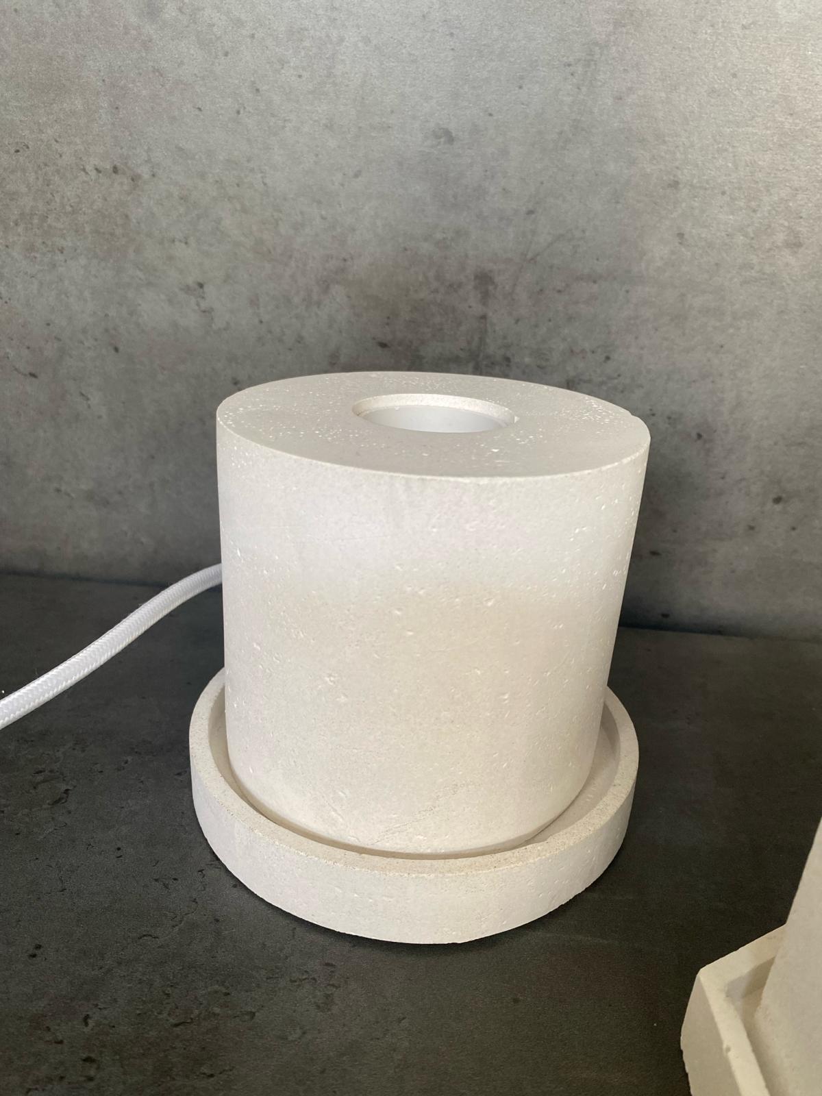 Concrete industrial designer lamp