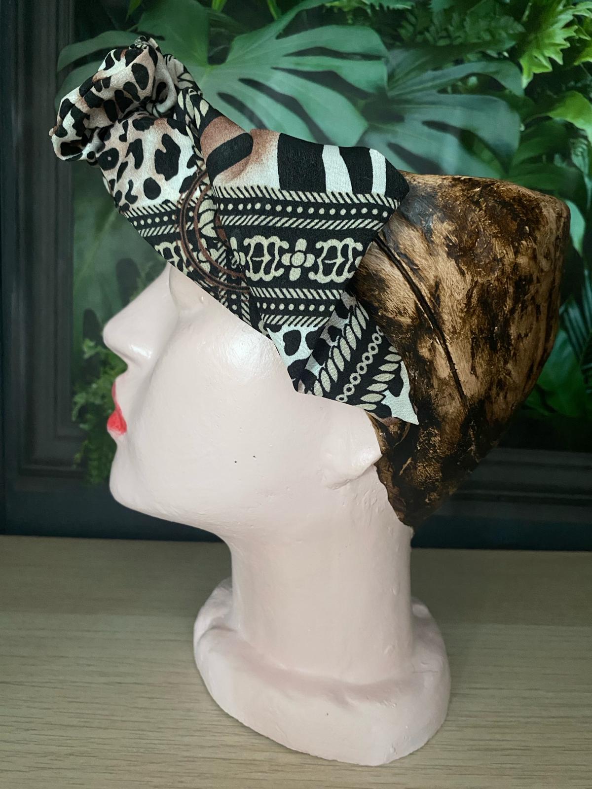 Woman shaped head planter pot