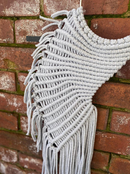 Macrame angel wings representing protection and love