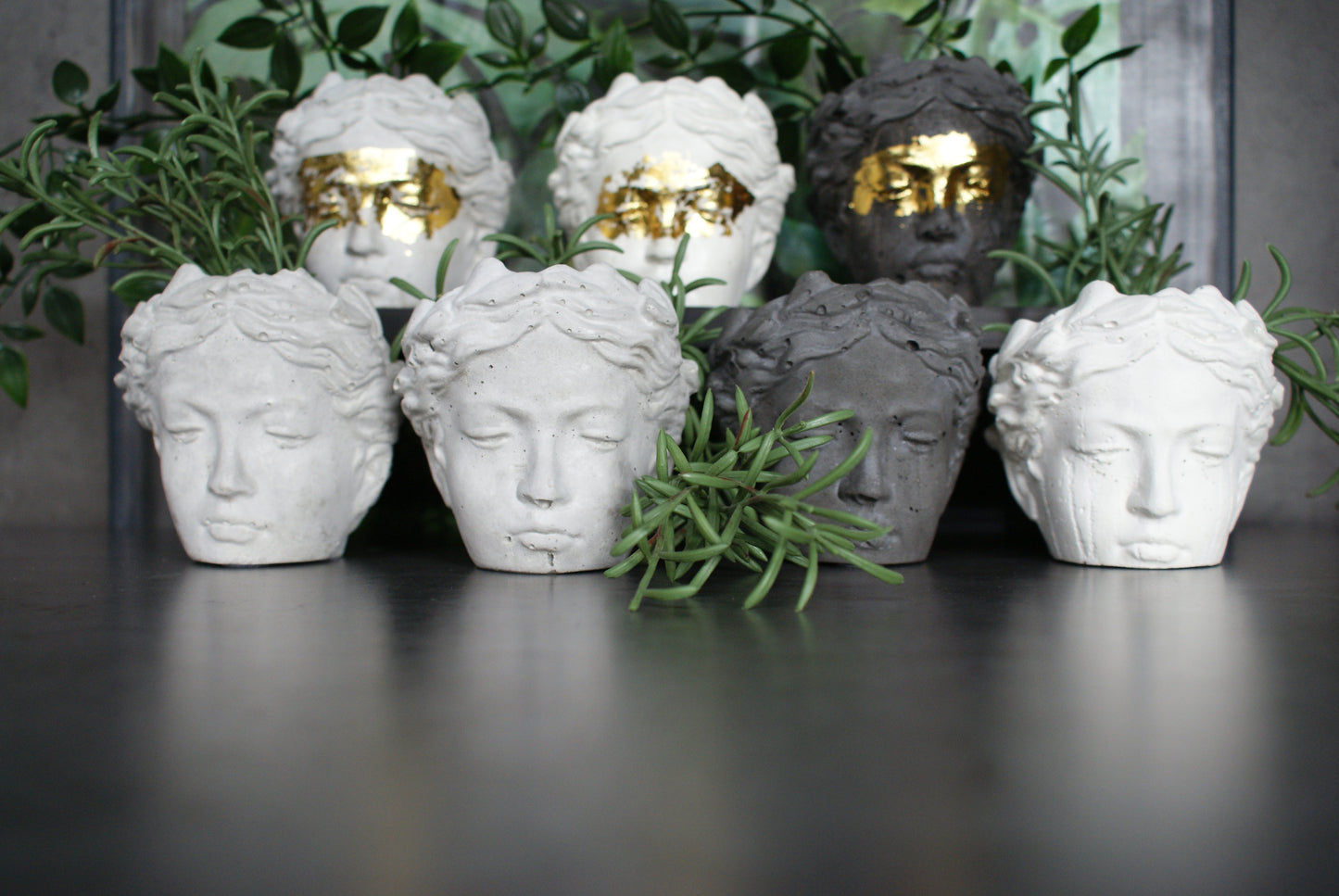 Angel face flower pot, goddess planter