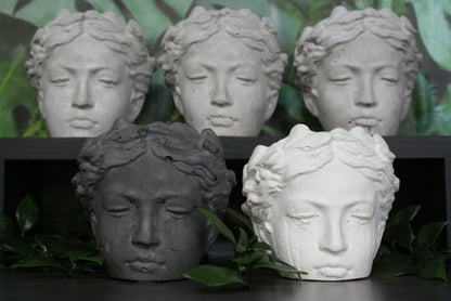 Angel face flower pot, goddess planter