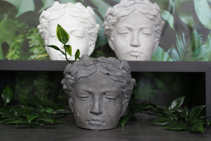 Angel face flower pot, goddess planter