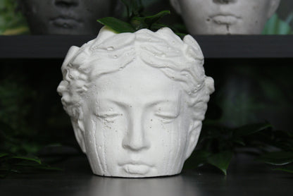 Angel face flower pot, goddess planter