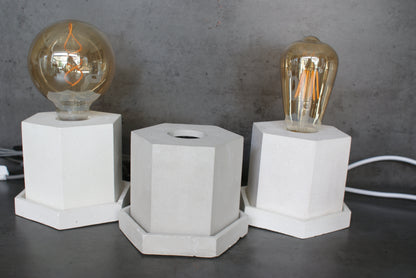 Concrete industrial designer lamp