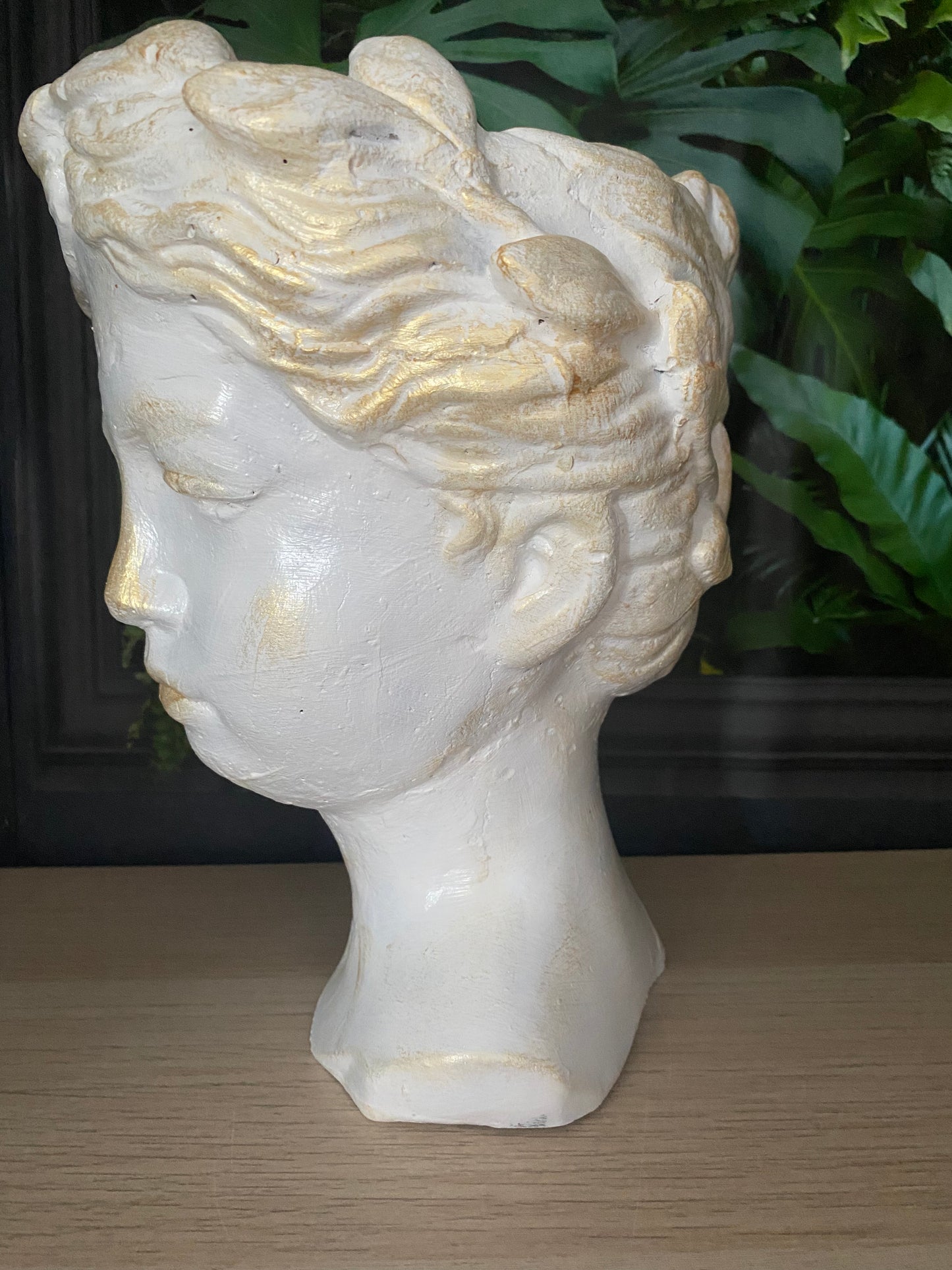 Goddess planter pot, Woman head planter pot