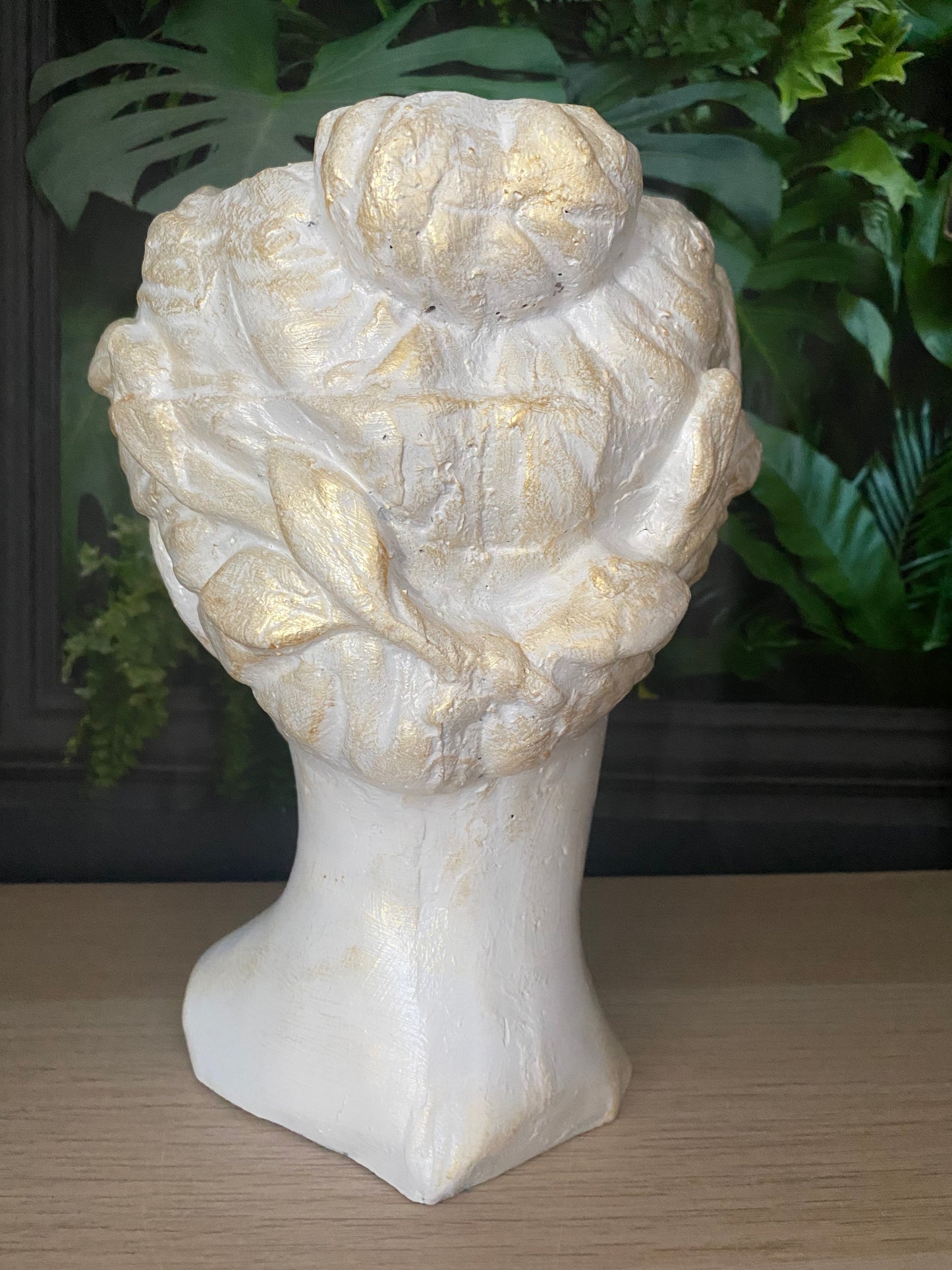 Goddess planter pot, Woman head planter pot