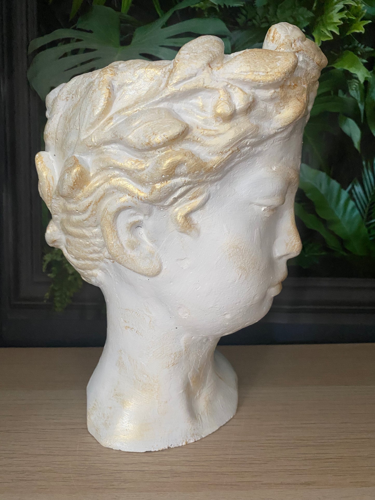 Goddess planter pot, Woman head planter pot