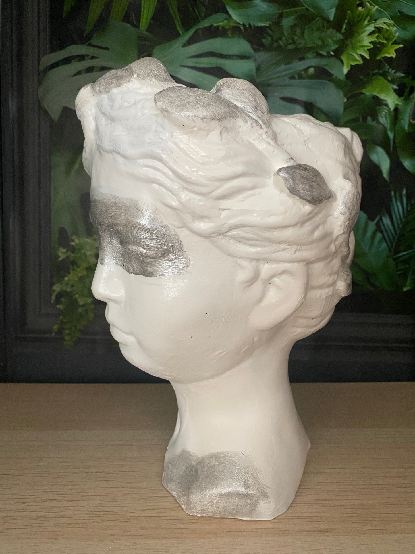 Goddess planter pot, Woman head planter pot