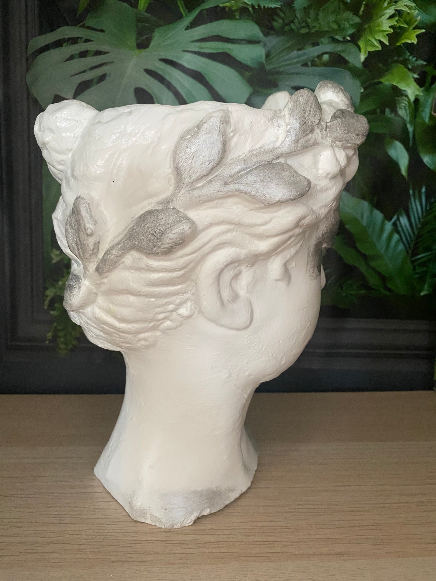 Goddess planter pot, Woman head planter pot