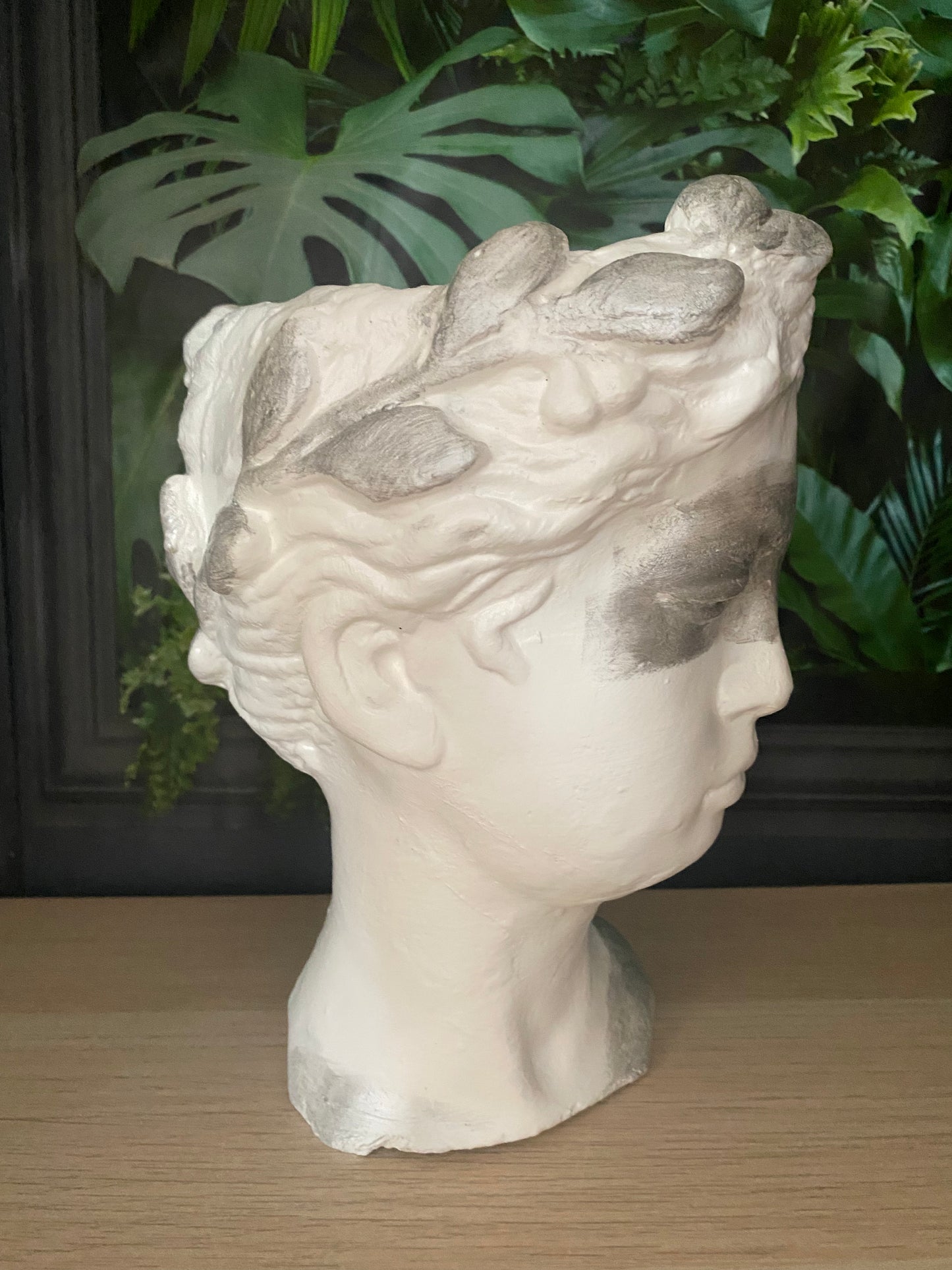 Goddess planter pot, Woman head planter pot