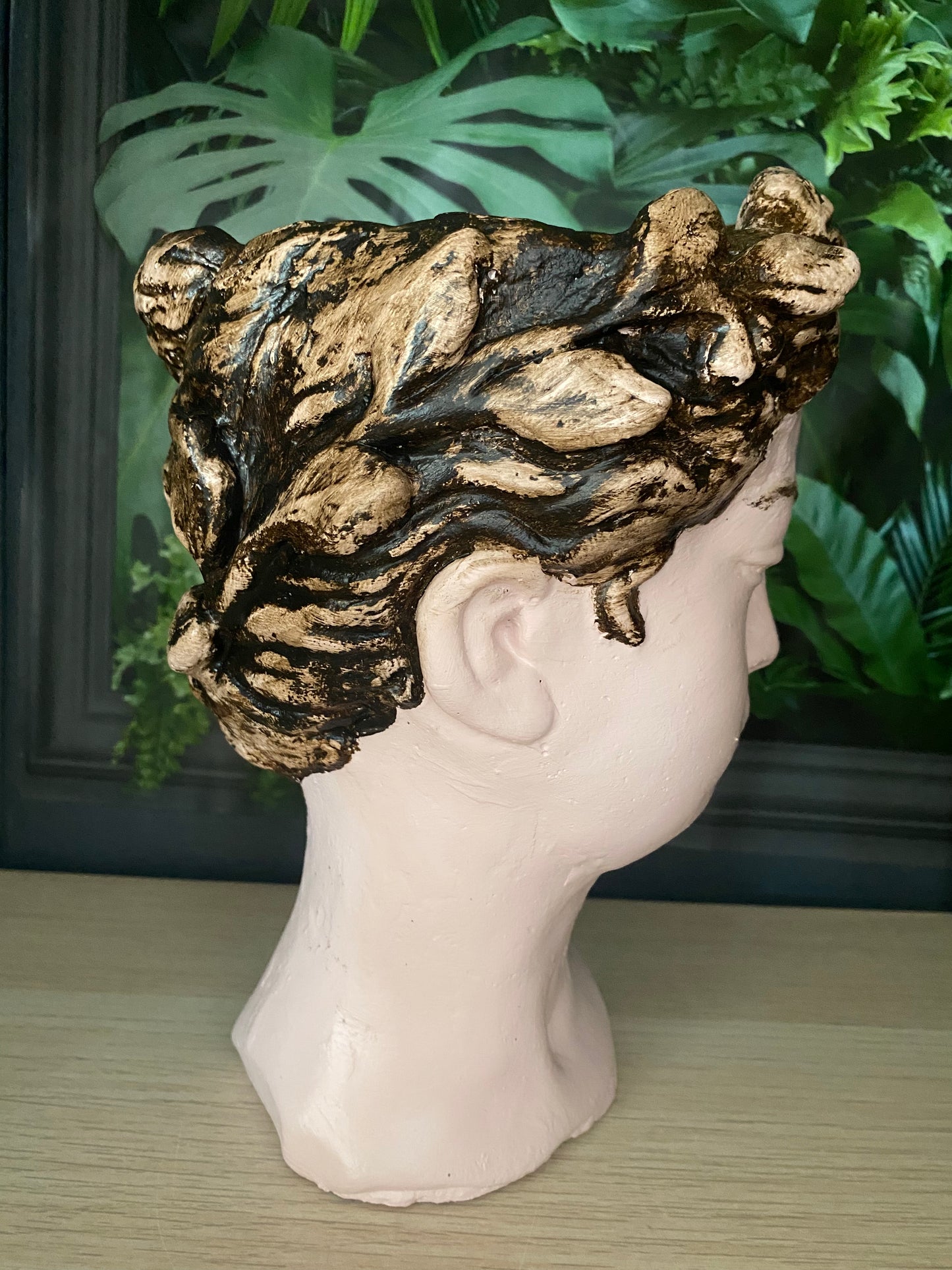 Goddess planter pot, Woman head planter pot