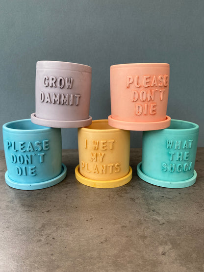 Funny message planter