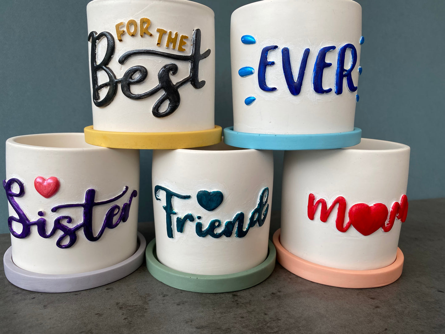 Funny planters For the best - Sister - Mum - Friend - Ever