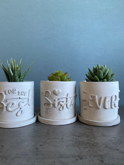 Funny planters For the best - Sister - Mum - Friend - Ever