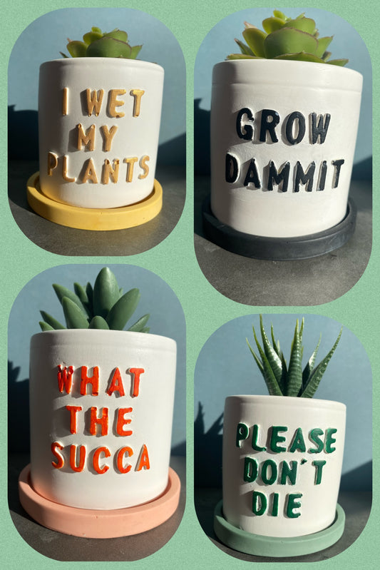 Funny message planter