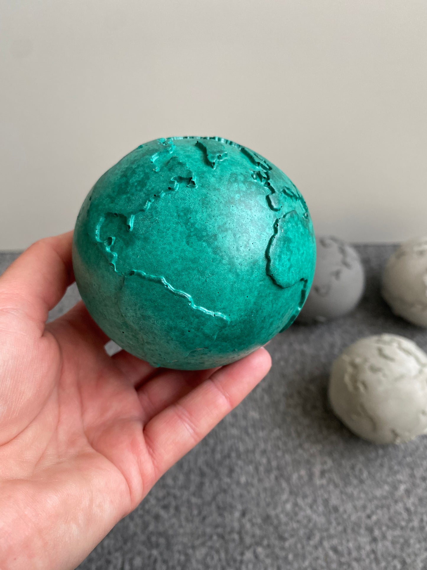 Globe decor, planet earth paperweight