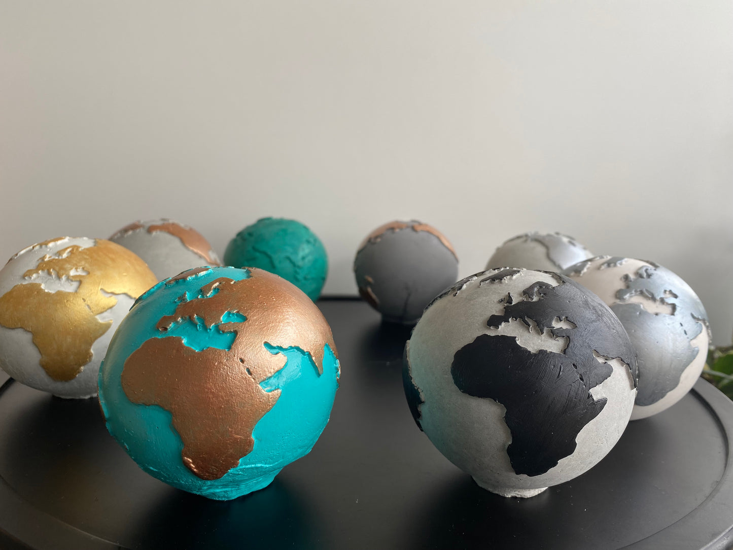 Globe decor, planet earth paperweight