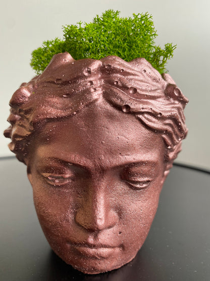 Angel face flower pot, goddess planter