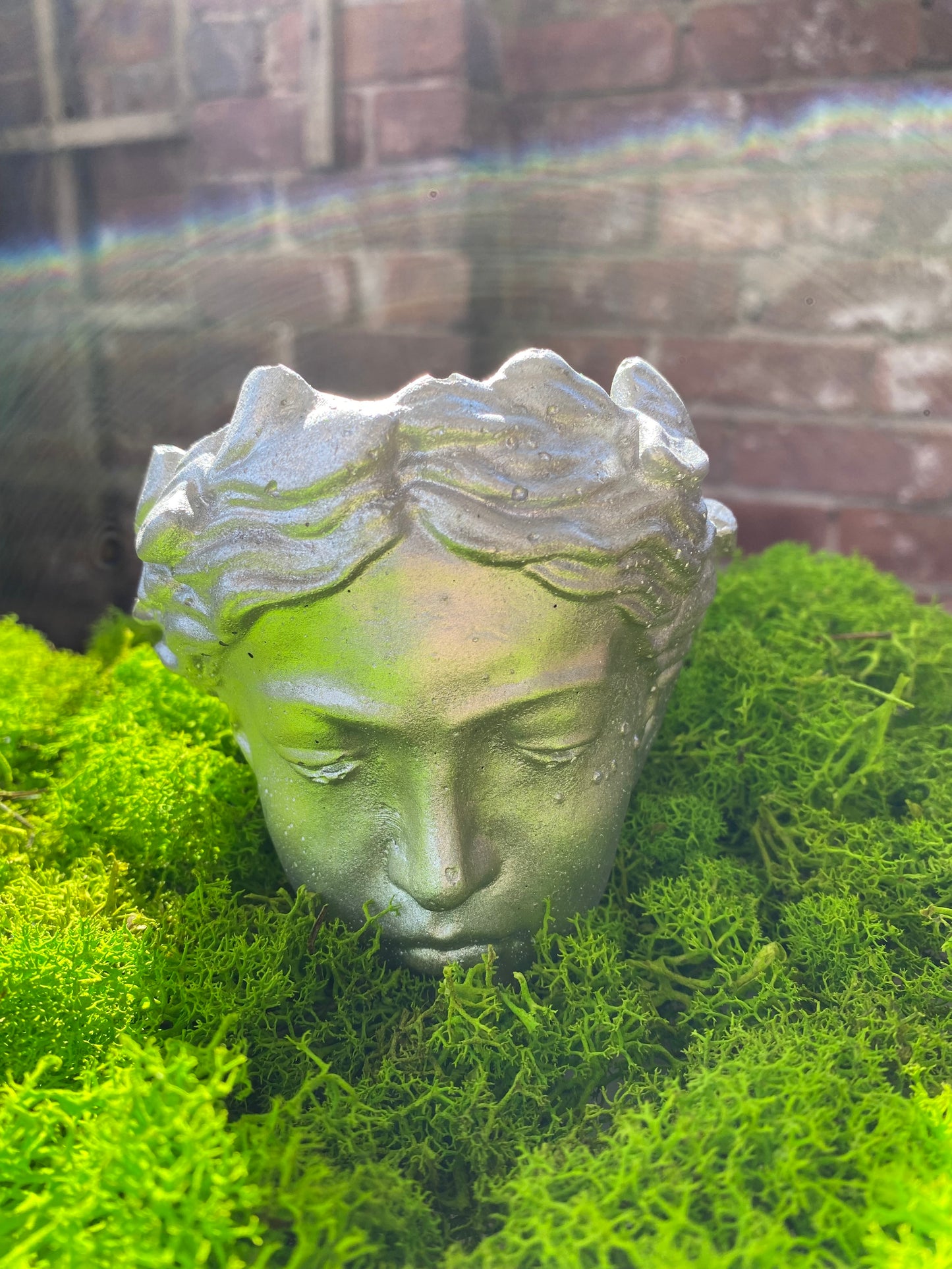 Angel face flower pot, goddess planter