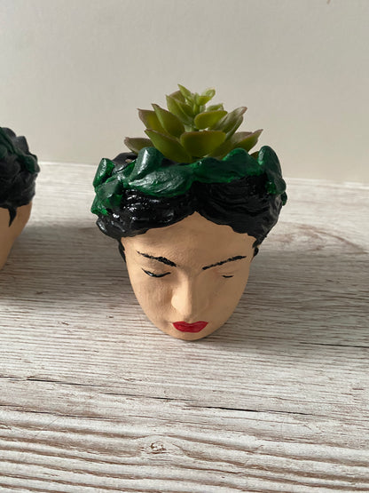 Angel face flower pot, goddess planter