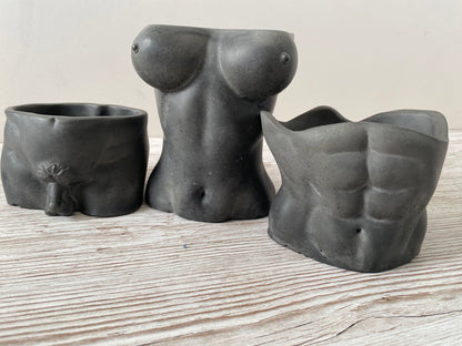 Woman sexy body planter, boobies planter pot