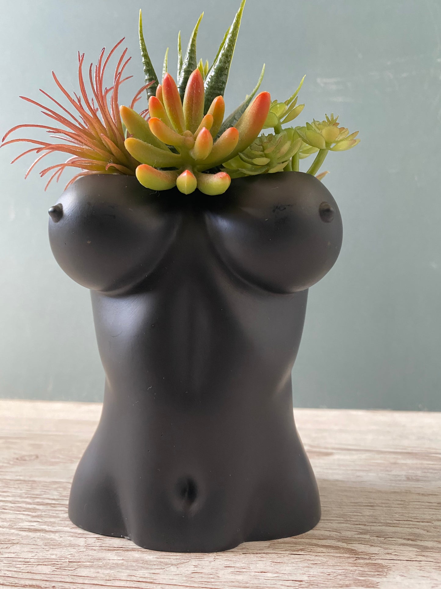 Woman sexy body planter, boobies planter pot