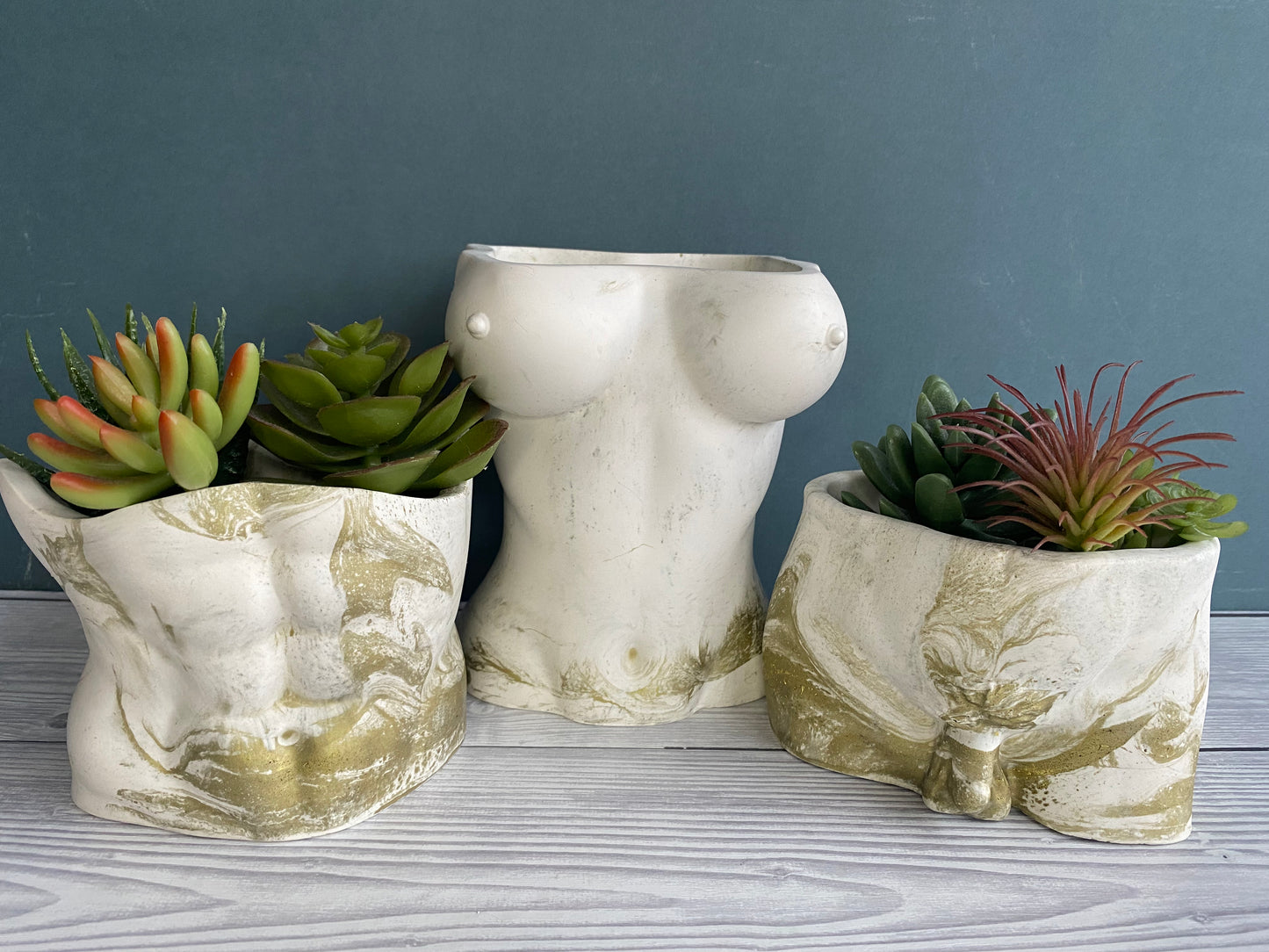 Woman sexy body planter, boobies planter pot