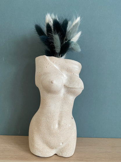 Woman body planter, boobs planter pot