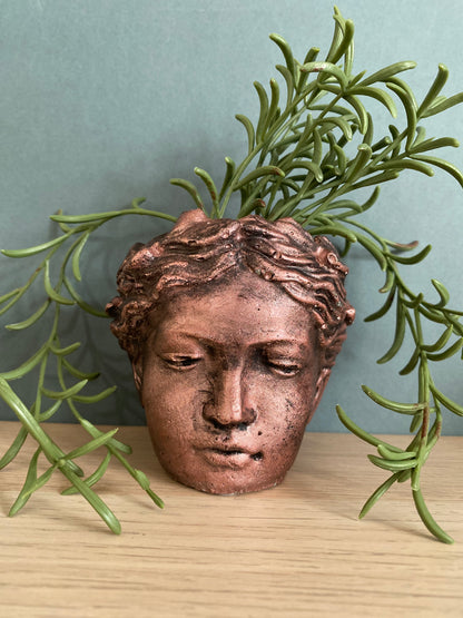 Angel face flower pot, goddess planter