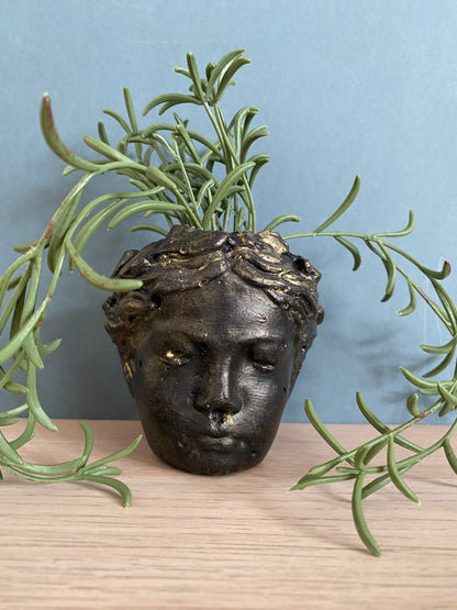 Angel face flower pot, goddess planter