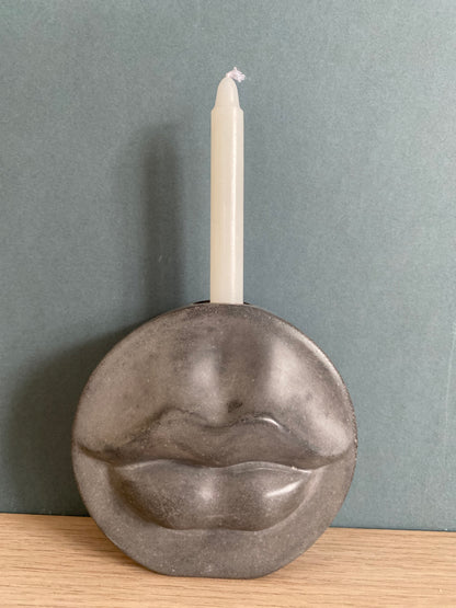 Lips candle holder, candle stick holder