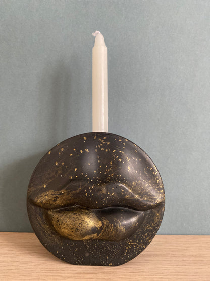 Lips candle holder, candle stick holder