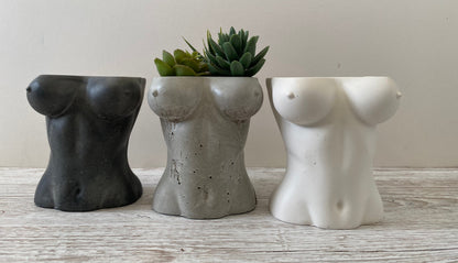 Woman sexy body planter, boobies planter pot