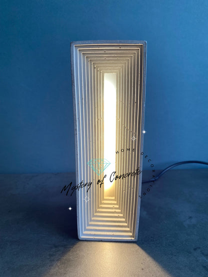 Rectangular concrete led lamp