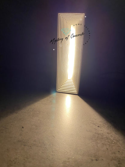 Rectangular concrete led lamp