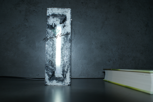 Rectangular concrete  marble effect led lamp