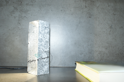 Rectangular concrete  marble effect led lamp