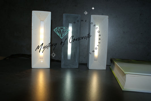 Rectangular concrete led lamp