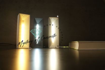 Rectangular concrete led lamp