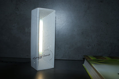 Rectangular concrete led lamp