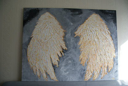 Angel wings 3D wall art