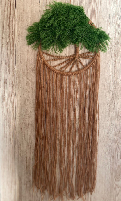 Tree of life macrame dream catcher wall hanging